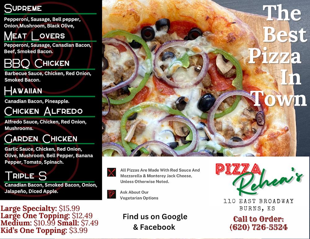 Pizza Rehea's Menu image 2