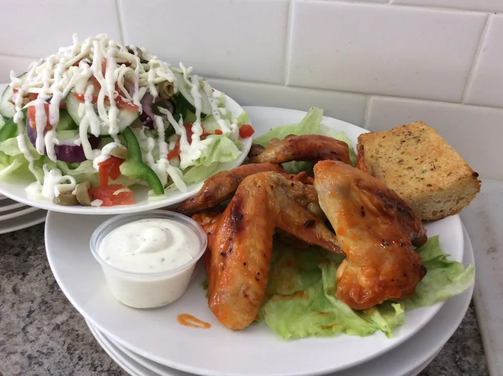 Wings and Side Salad